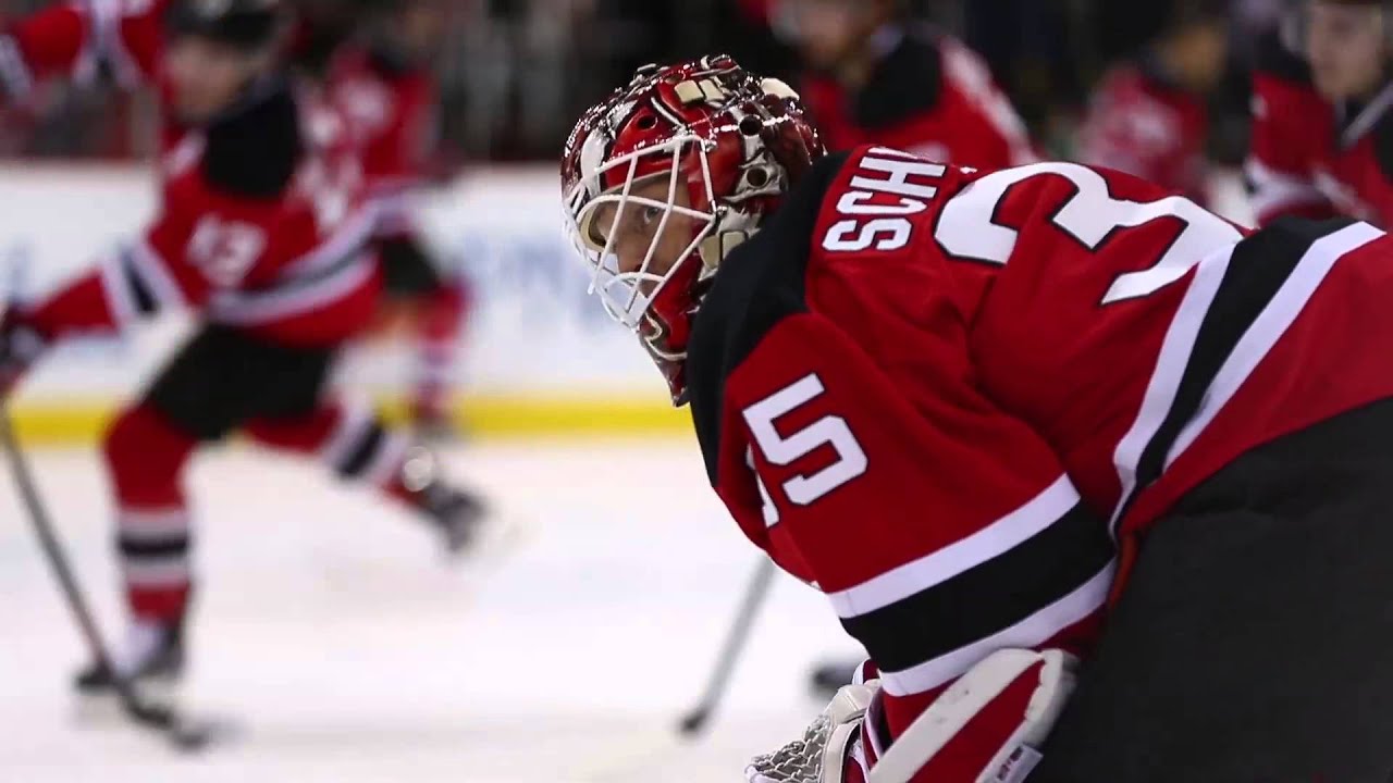 Devils take the ice for warm-ups