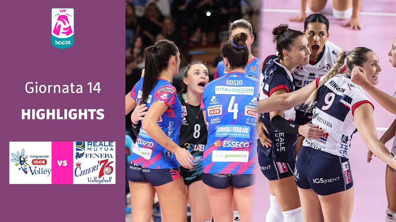 Novara - Chieri | Highlights | 14^ Giornata Campionato 23/24 | Lega Volley Femminile