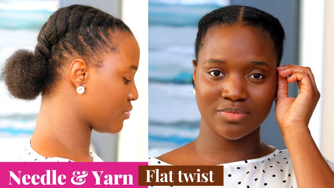 FLAT TWIST Made Easy NEEDLE AND THREAD/YARN Flat Twist Tutorial | ItsAbeeyola