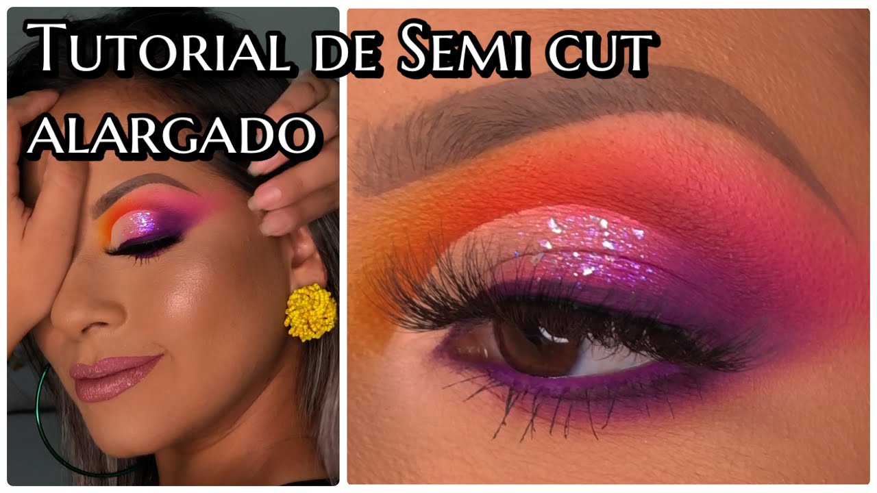 😍 Maquillaje Semi Cut Crease Alargado 🔥Paso a Paso 2021