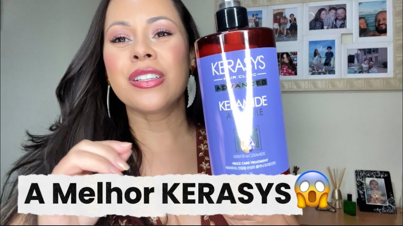 Melhor máscara KERASYS + Cortei o cabelo🤩