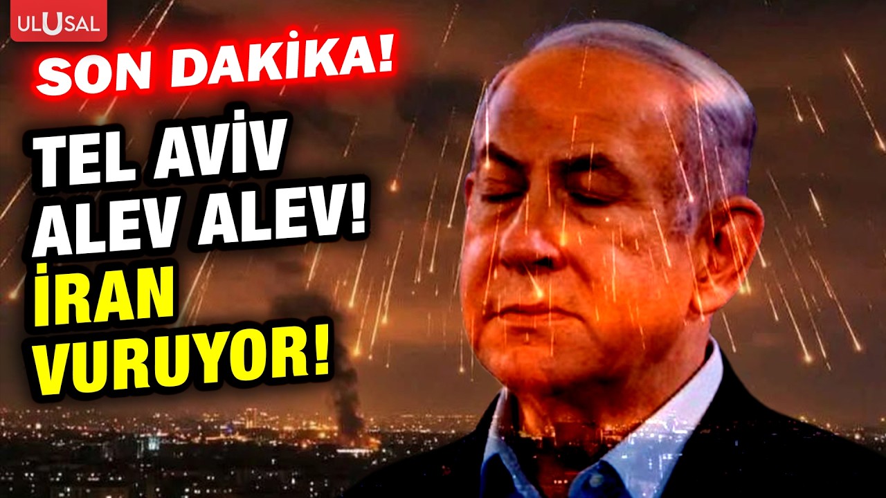 SON DAKİKA! İran f&uuml;zeleri yağmur gibi yağdı İsrailliler sığınaklara akın etti!