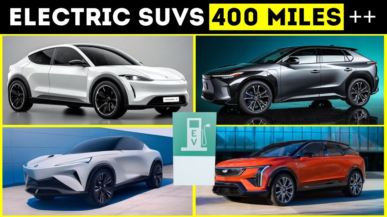 Top 10 Electric SUVs with the Longest Range in 2025 | Over 400 Miles of Range!