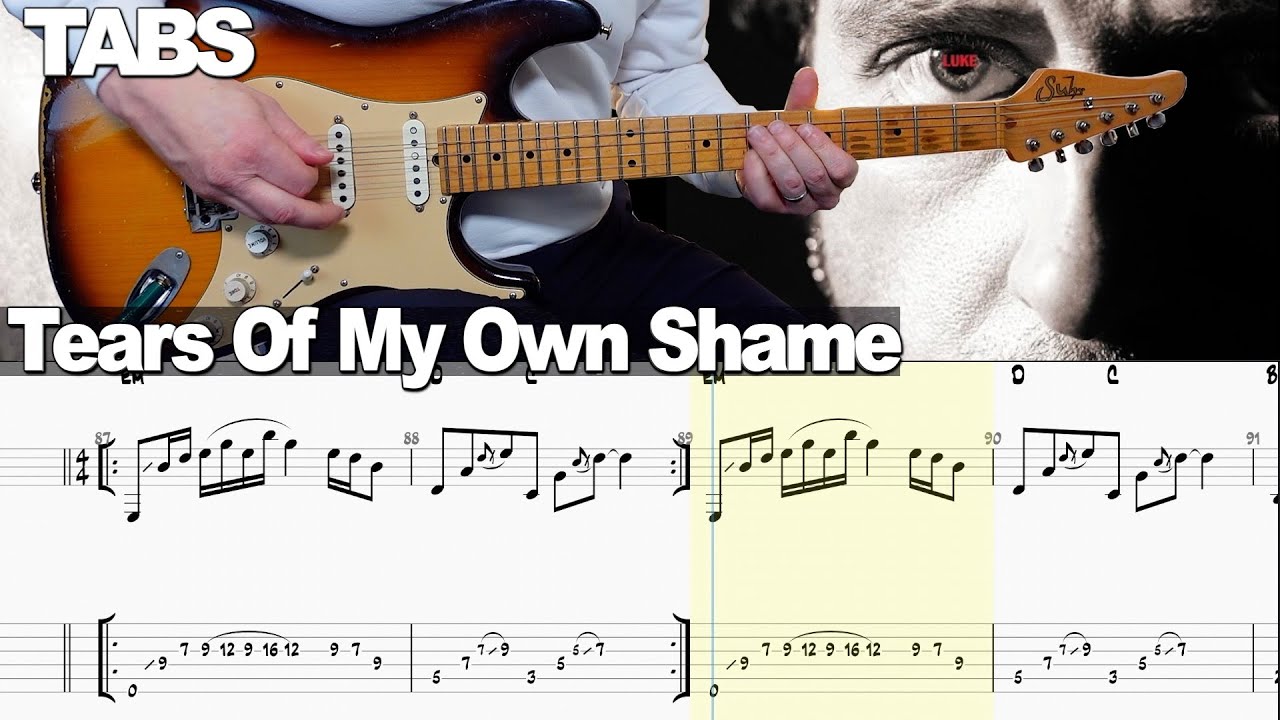Steve Lukather - Tears Of My Own Shame | Guitar cover WITH TABS |