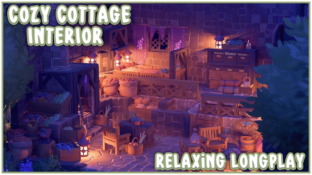 Cozy Cottage Interior | Tiny Glade | Relaxing Longplay ASMR