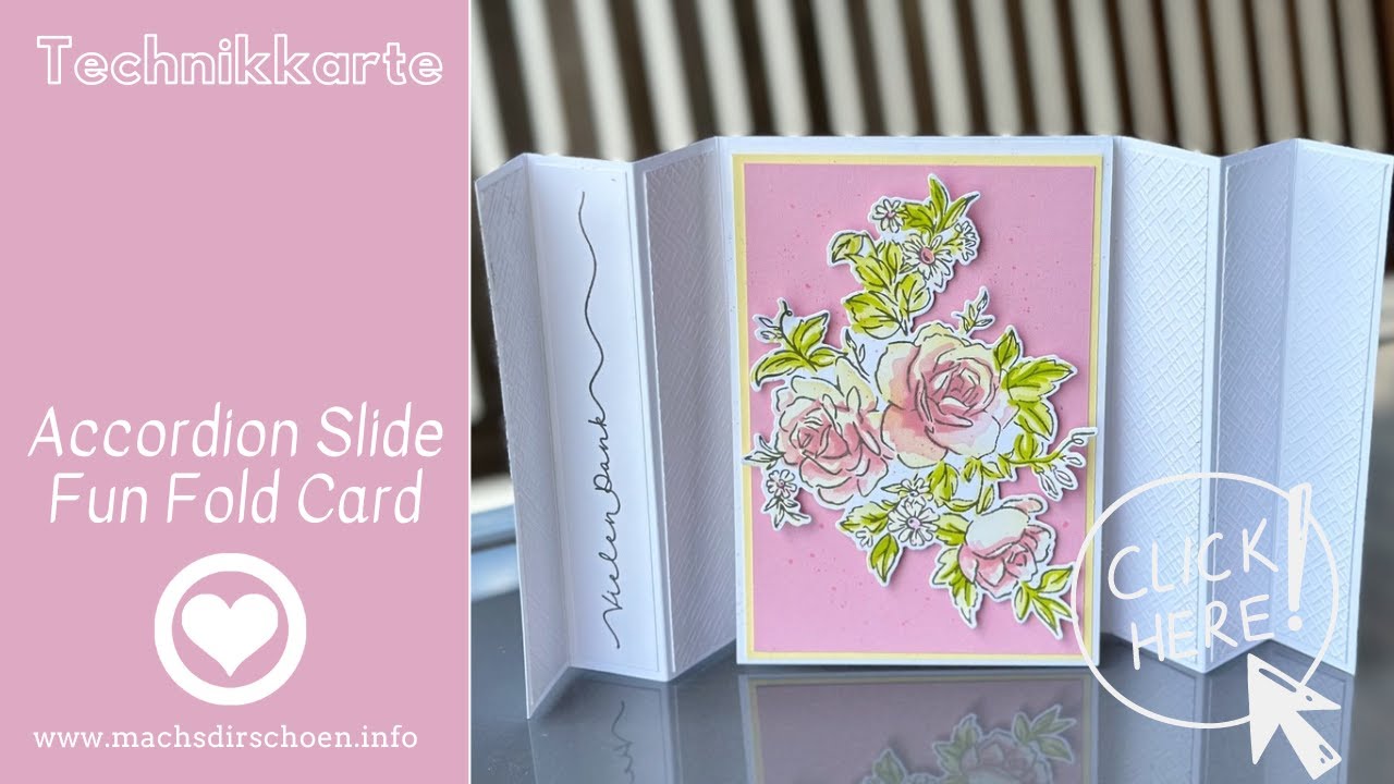 Accordion Slide Fun Fold Card mit Produkten von Stampin' Up! - YouTube Live mit Steffi‘s Kartenhaus