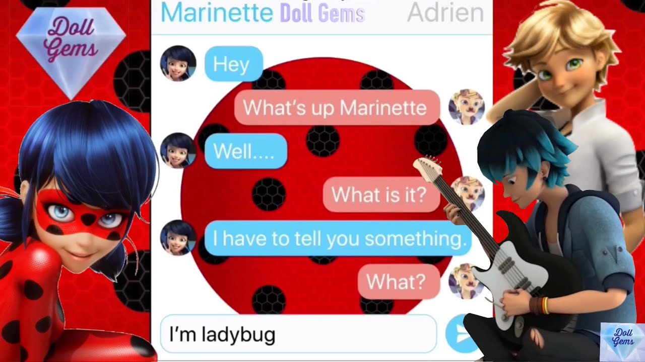 Miraculous Ladybug Text Story Season 2 Marinette Reveals A Secret To Adrien Alya Is Rena Rouge Chat