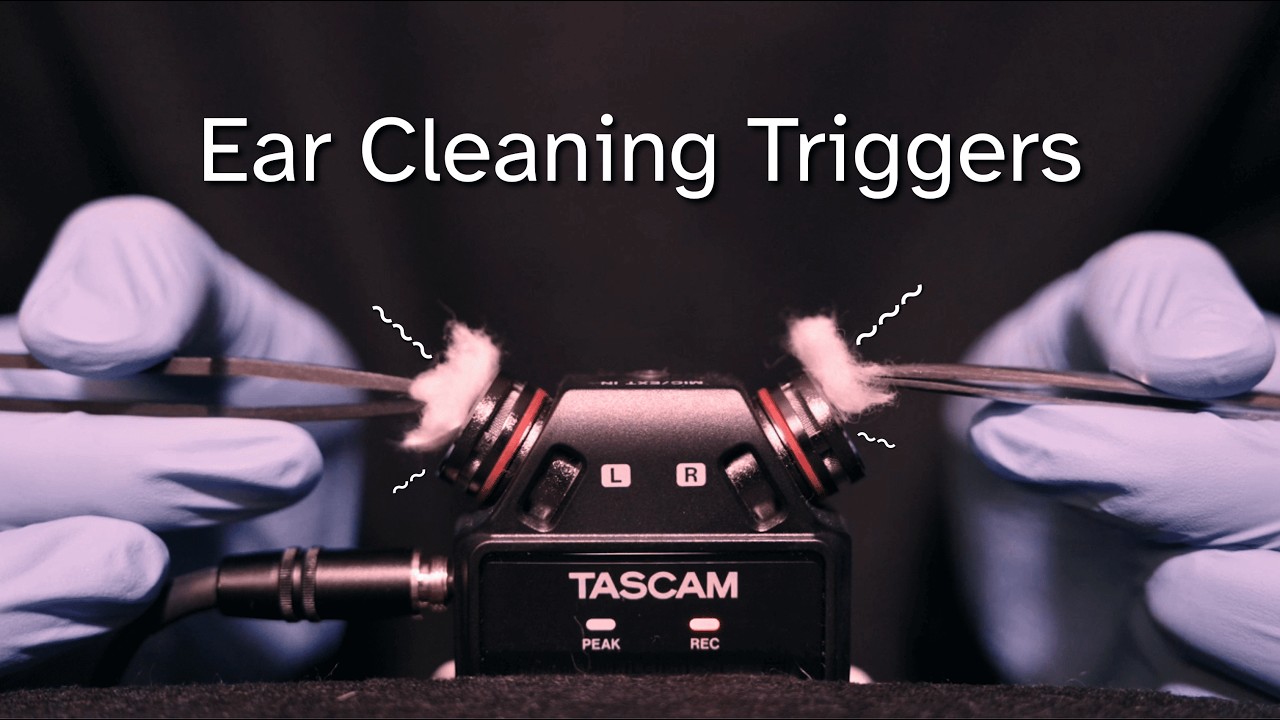 ASMR Deep Ear Cleaning Triggers to Give You Tingle | 1 Hour for Sleep & Relaxation (No Talking)