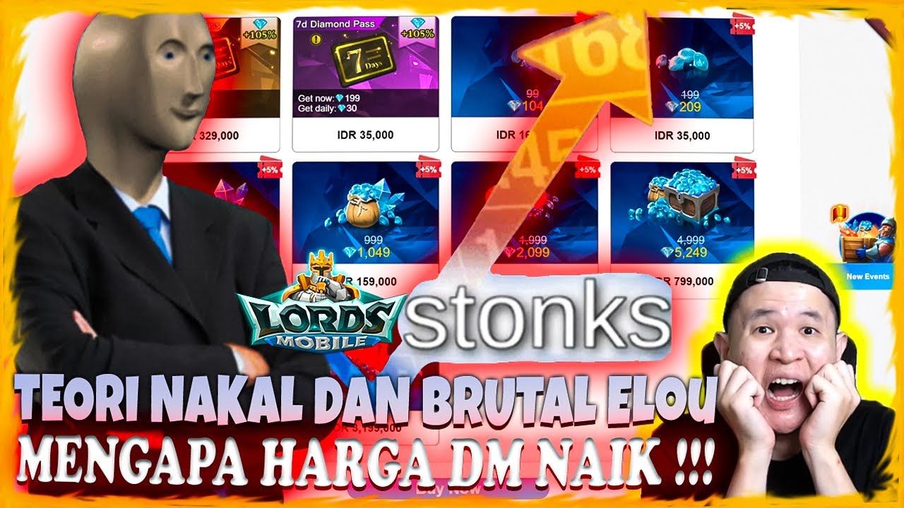 TEORI NAKAL DAN BRUTAL ELOU TENTANG MENGAPA HARGA DIAMOND LM NAIK !!! No 3 BIKIN LUTUT BERGETAR !!