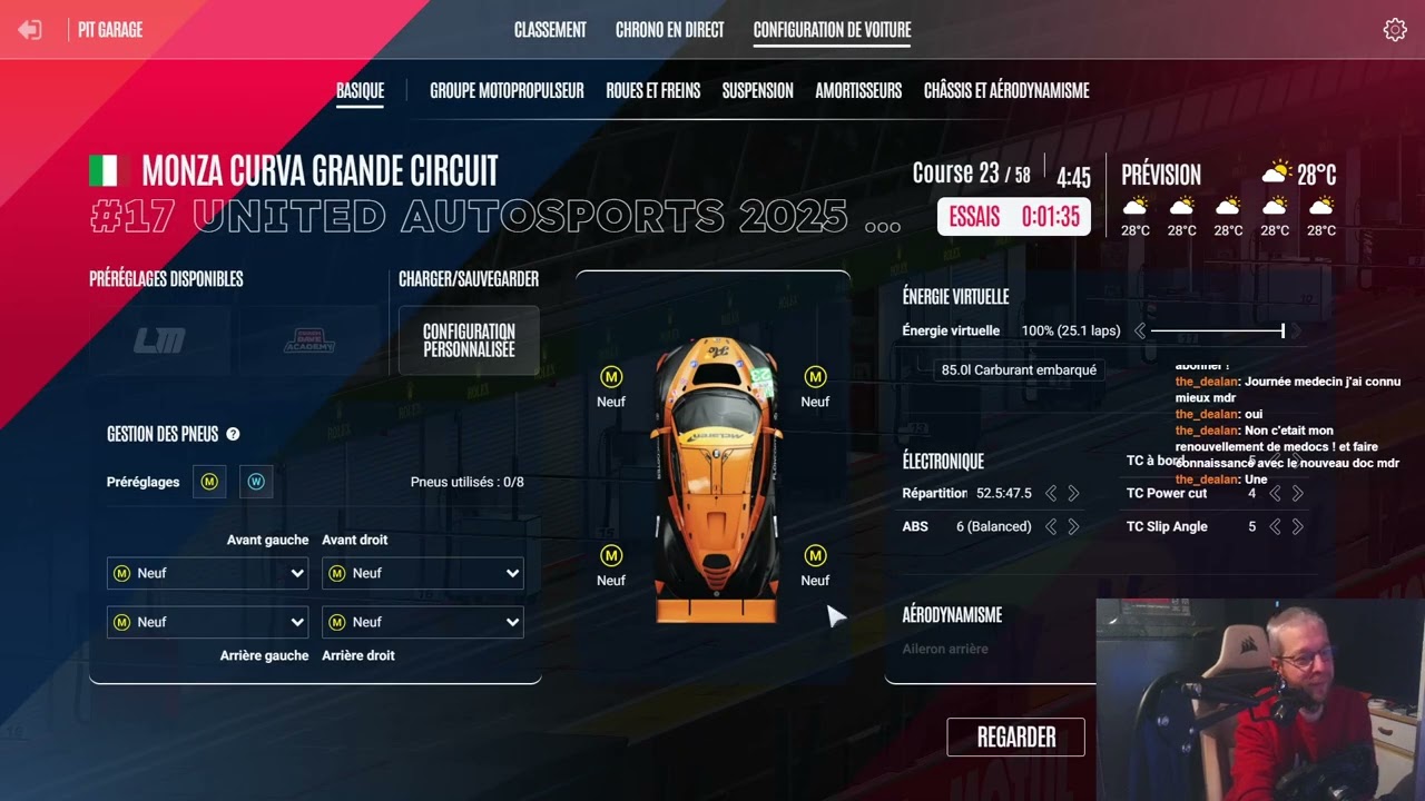 Semaine sur Monza avec la Mclaren et Corvette - 2 courses TOP20 Redif