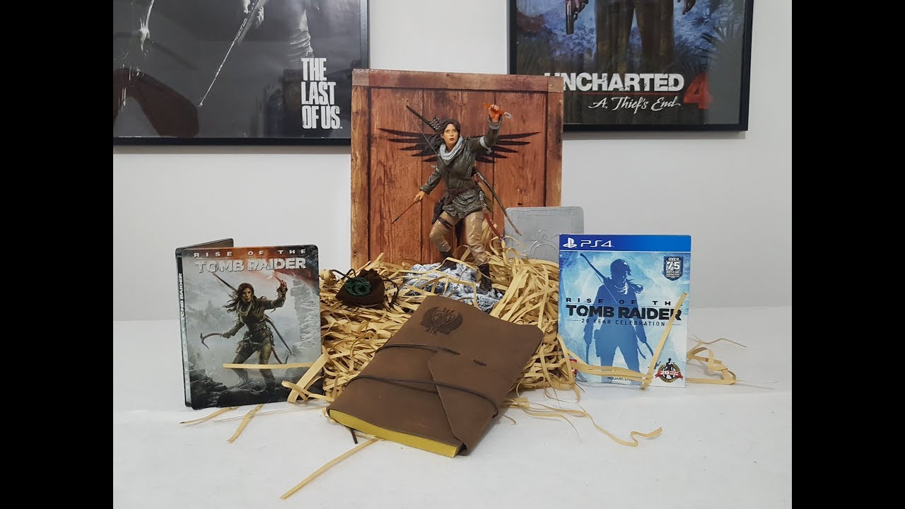 Rise Of The Tomb Raider Collectors Edition-20Anniversary-Steelbook Edition unboxing