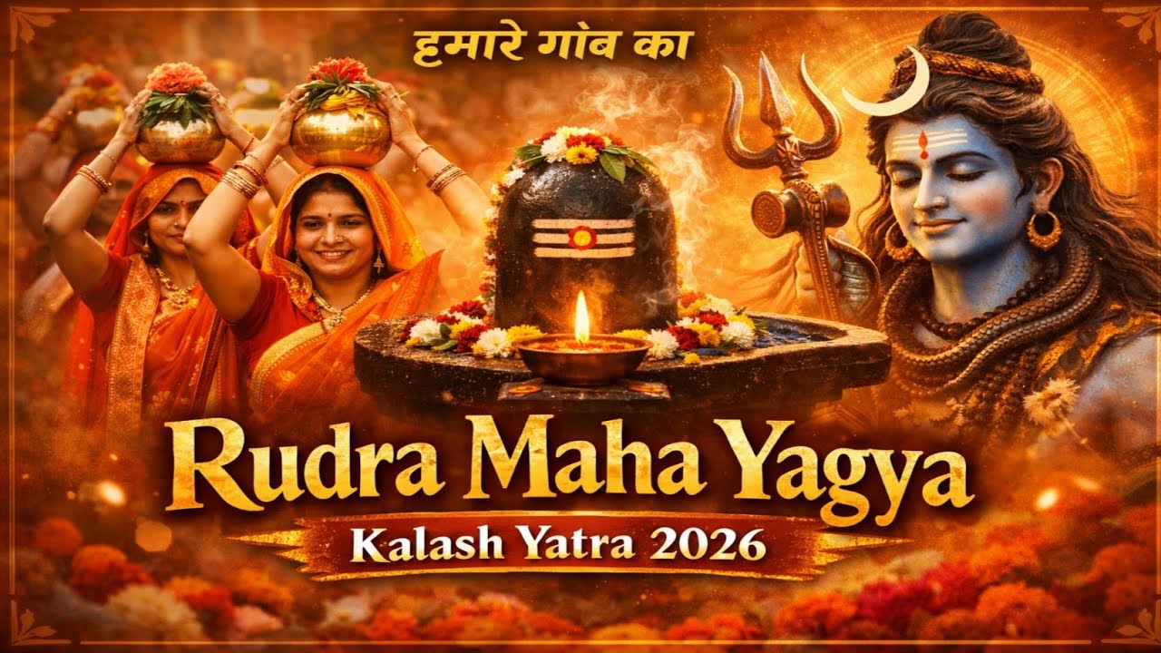 Kalash Yatra 2026 | हमारे गांव की भव्य कलश यात्रा | Rudra Maha Yagya
