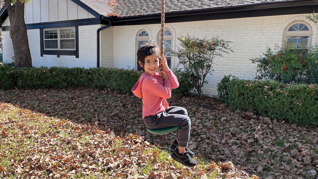 Unboxing First Outdoor Swings For Kids And Playing With Zaynn