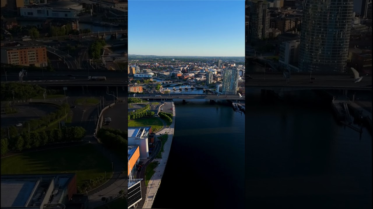BELFAST by Drone 🇬🇧 | City centre Aerial Footage | Northern Ireland, UK | 4K video