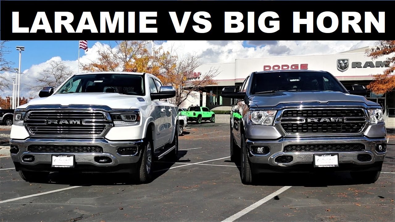 Ram 1500 Laramie 2022 года против Ram 1500 Big Horn: стоит ли Laramie на 10 000 долларов дороже?