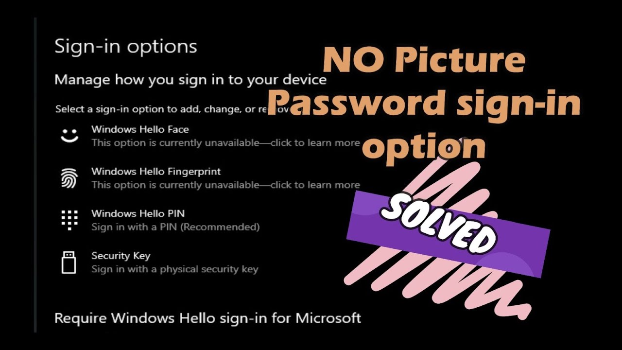 Как исправить проблему с отображением графического пароля в Windows 10