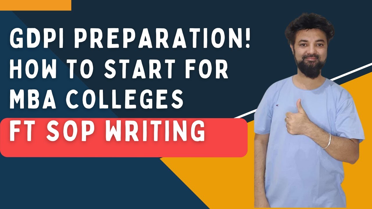GDPI Preparation! How to start for MBA Colleges | ft SOP Writing