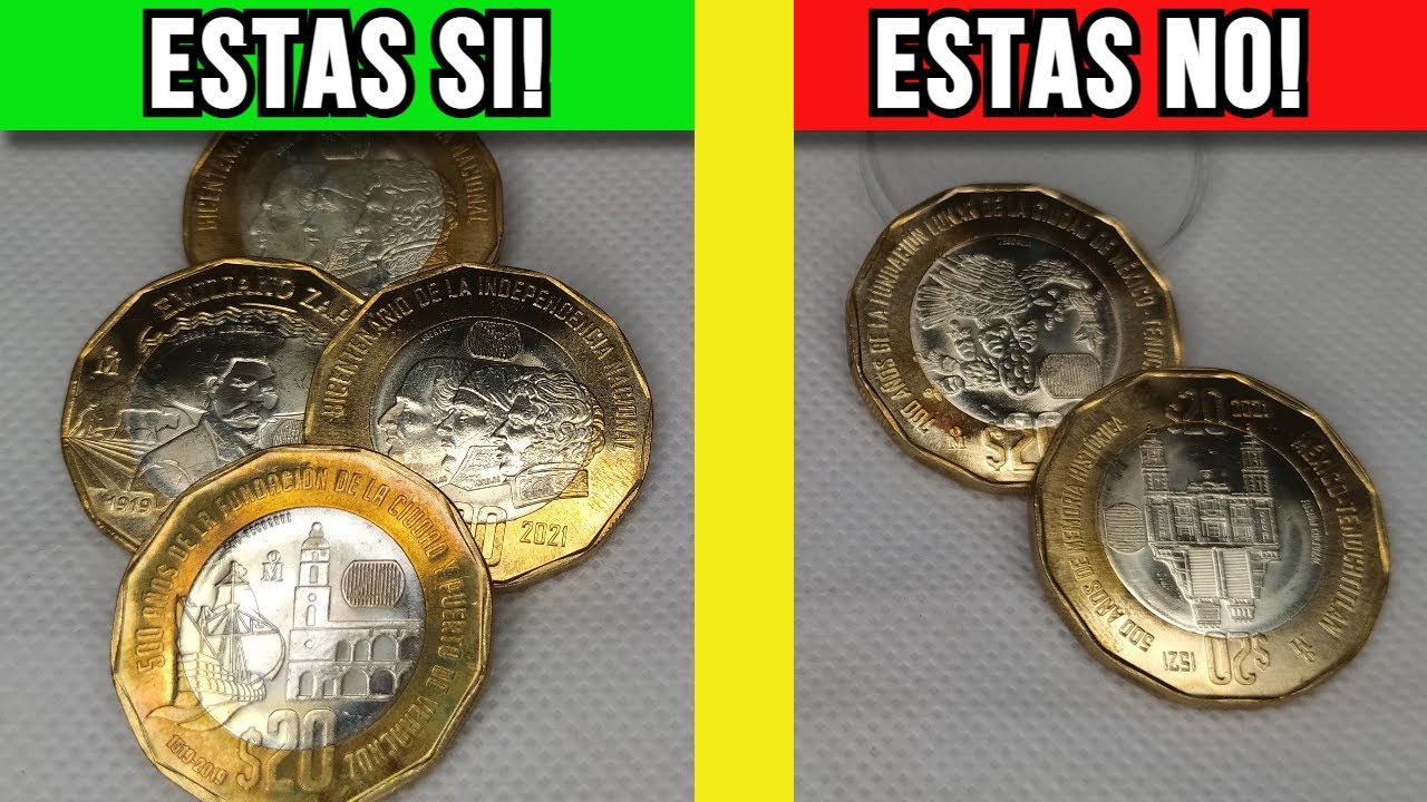 Tienes Monedas de $20 Pesos? NO TE CONFUNDAS! Cuales Vale la Pena Guardar y Cuales NO ACUÑACIÓN 2022