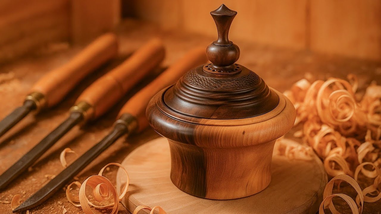 Breathing Life Into Unique Wood | Handmade Lidded Bowl Design