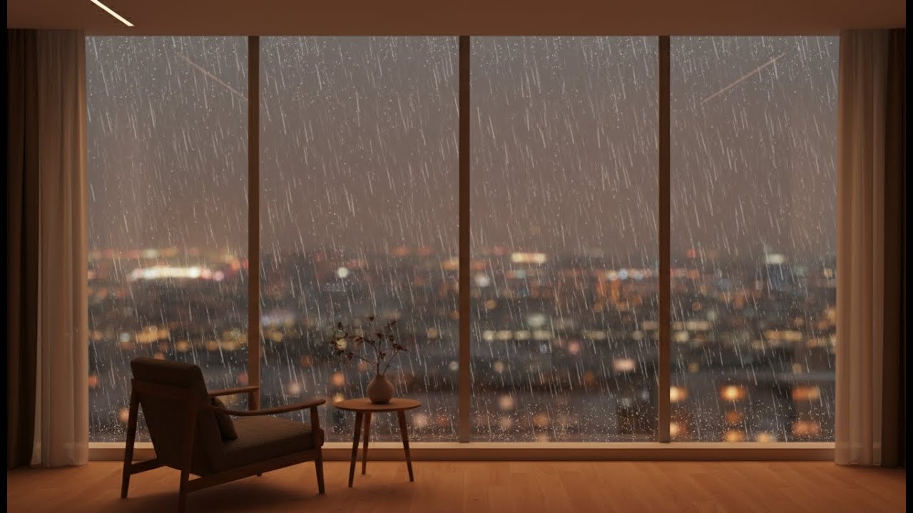 Study While The Rain Falls (Rain sounds ,No music)