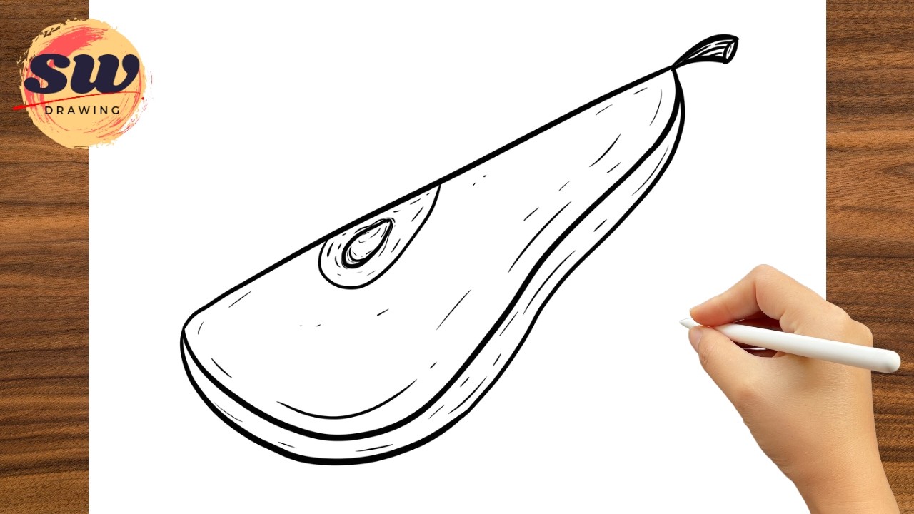 How to Draw Pear Slice