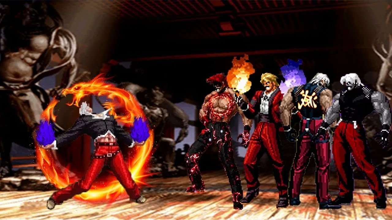 [Mugen KOF] Orochi Iori XIII Boss Vs Ultimate Rugal Team