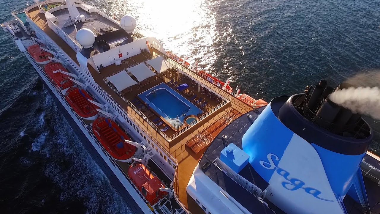 Saga Sapphire Valletta cruise DRONE chase / Norway 9.5.2016.