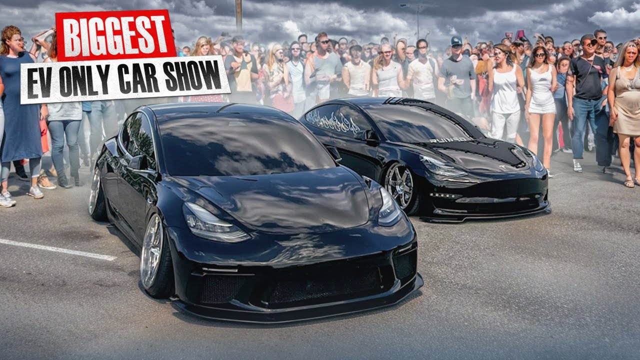 Я взял свой Tesla Standed на самую большую выставку электромобилей