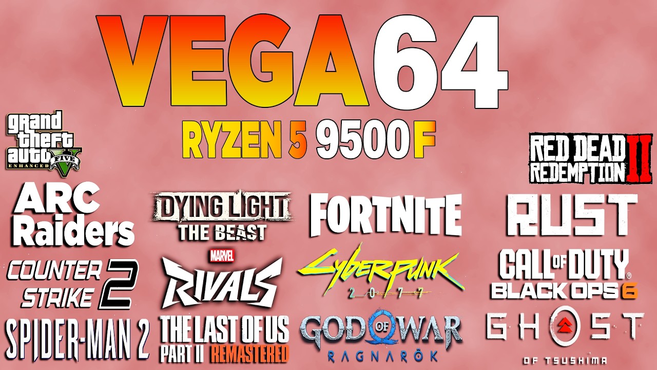 RX VEGA 64 vs Test in 16 Games 1440p | Current Performance?