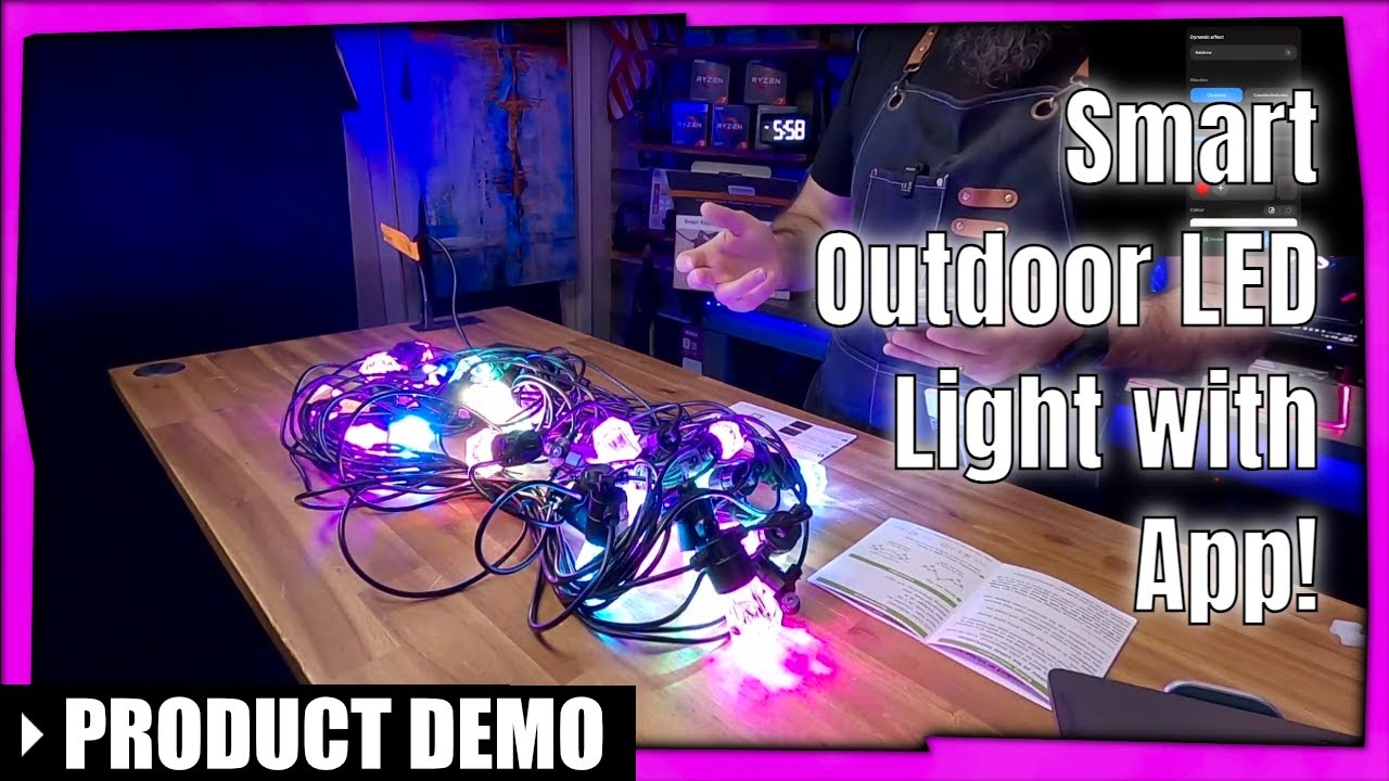 Smart Outdoor LED String Lights work better than Christmas lights! XMCosy+