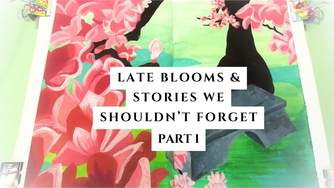 ✨ Watercolor & Gouache Blossom Scene | Mulan-Inspired Journal Art 🎨 (with music & text only)