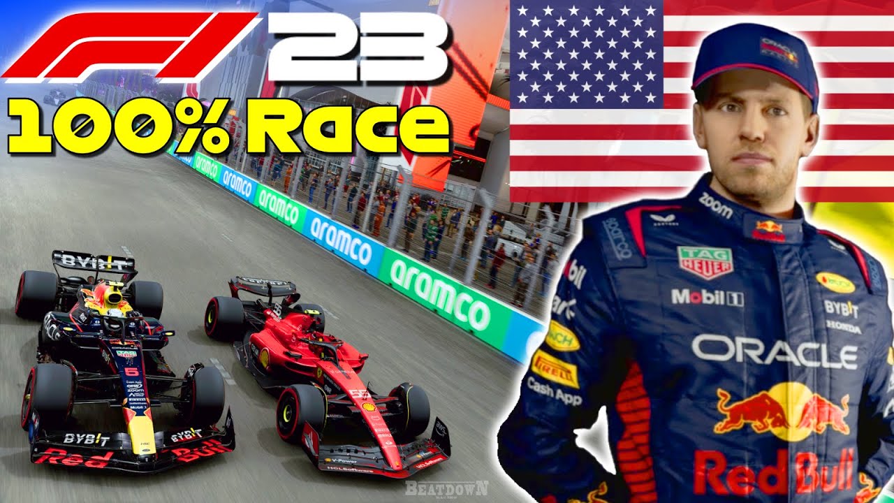 F1 23 - Vettel Returns To Red Bull #22: 100% Race Las Vegas
