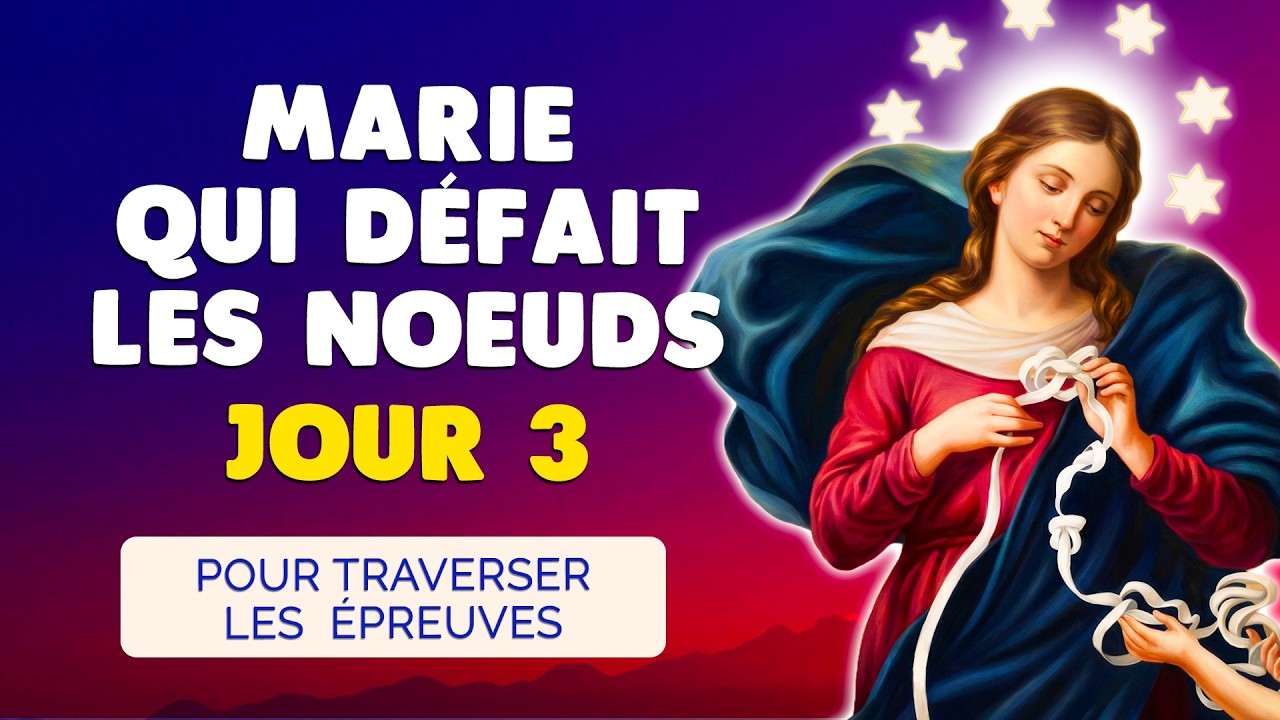 🙏 NEUVAINE à MARIE qui Défait les NOEUDS 2026 Jour 3 🙏 Pour Traverser les Épreuves