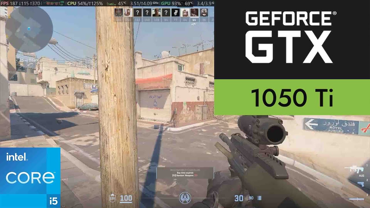 Counter Strike 2 GTX 1050 Ti Max Settings!