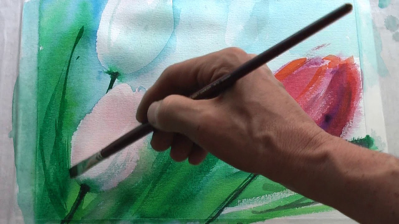 Jopies Aquarell Workshop Tulpen