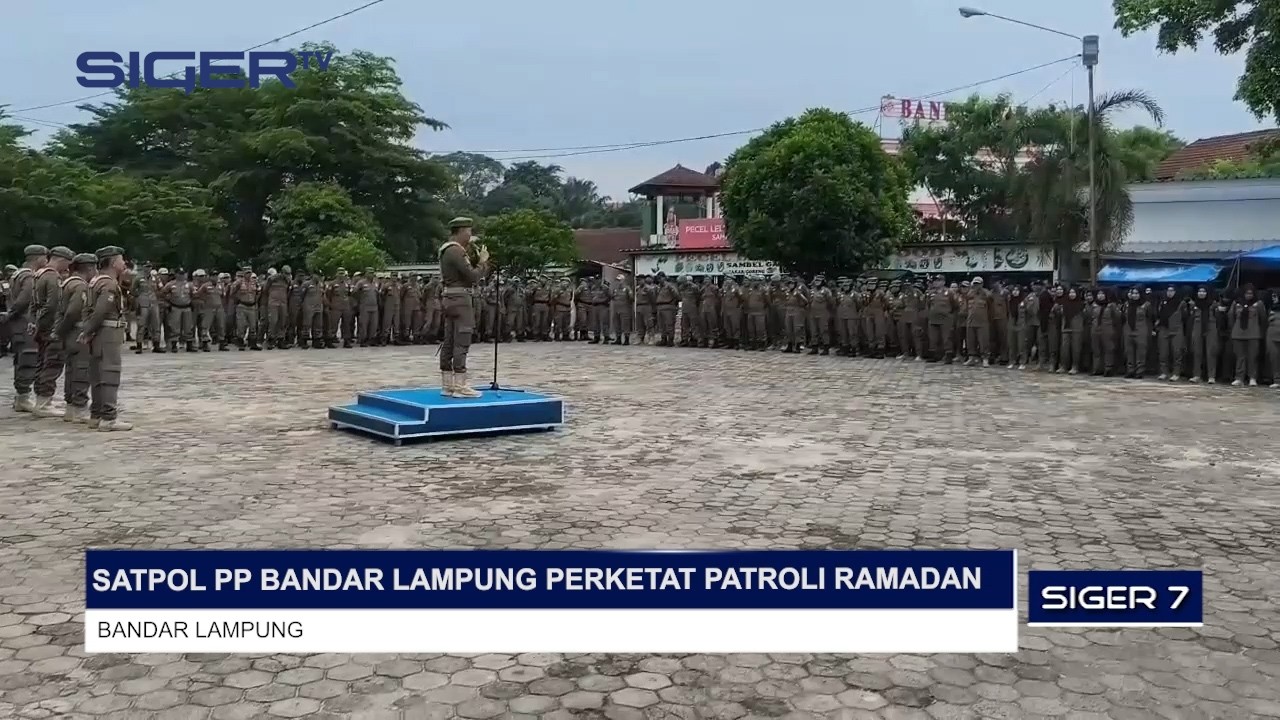 SATPOL PP BANDAR LAMPUNG PERKETAT PATROLI RAMADAN