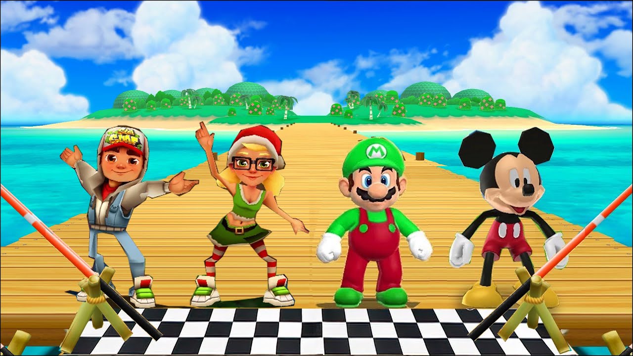 Mario Party 9 MiniGames Tricky Vs Mario Vs Jake Vs Mickey Mouse (Master Difficulty)