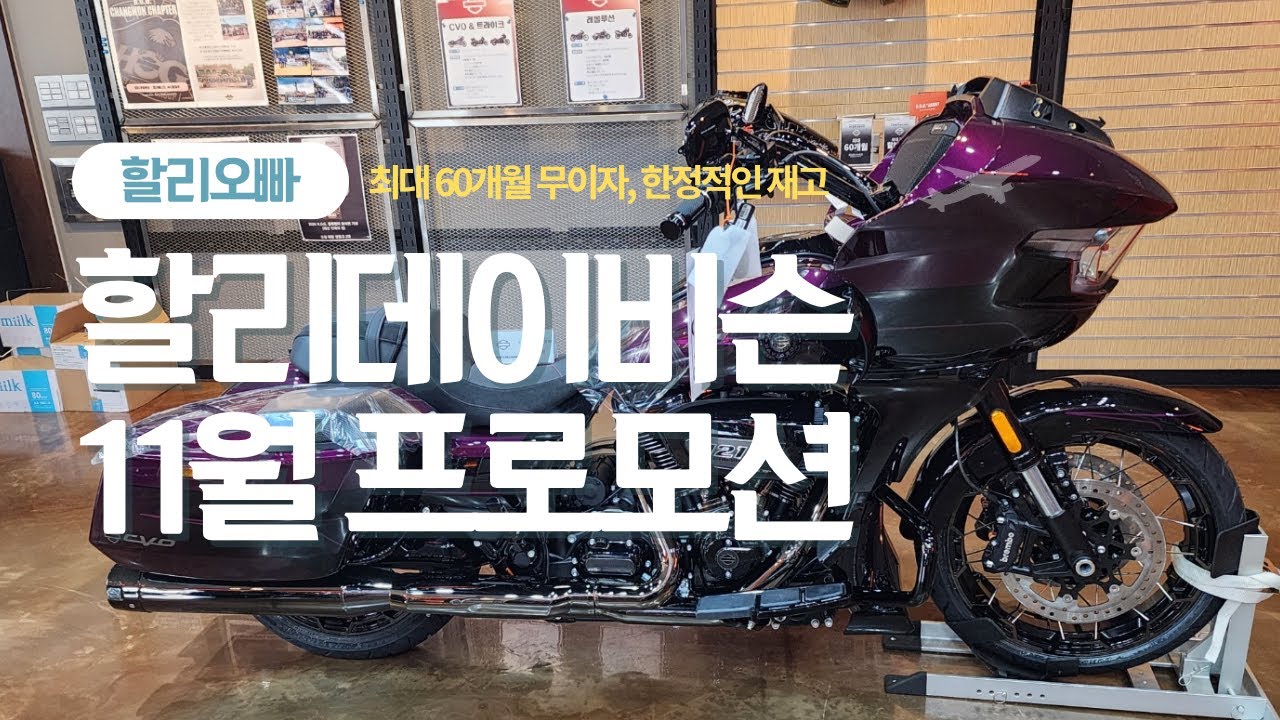 할리데이비슨 11월 프로모션 최대 60개월 무이자 / 할리데이비슨 안영환
