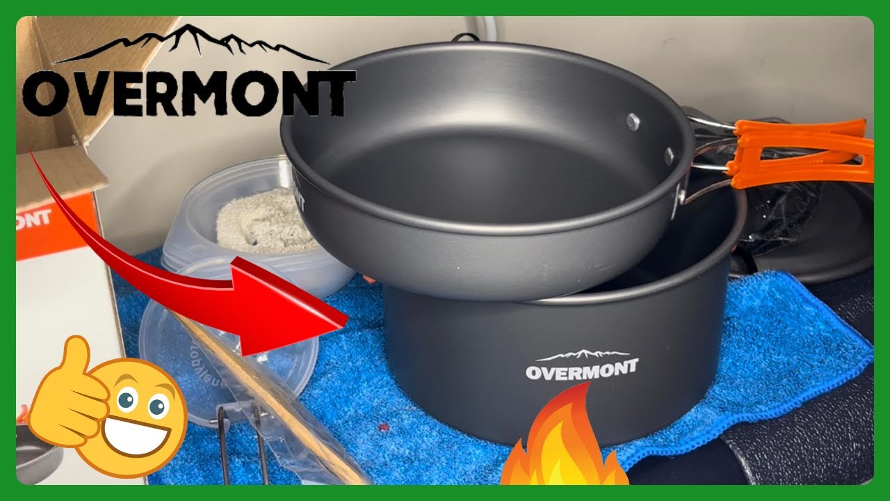 OVERMONT 14 PCS Camping Cookware Set Review