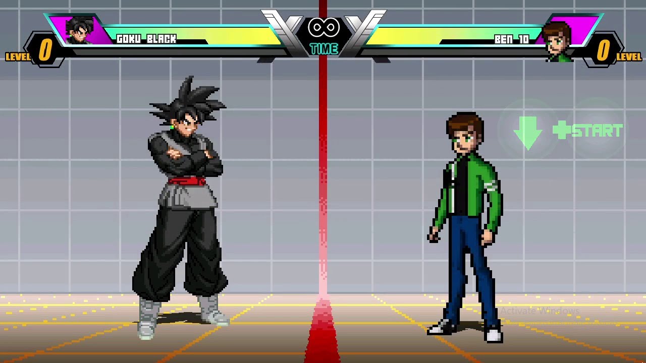 Black Goku vs Ben 10 | Jump Force MUGEN V6 | Saiyan Darkness vs Alien Power!