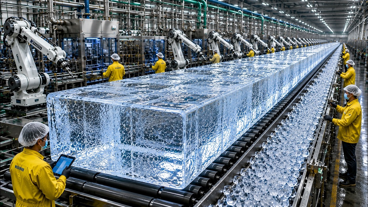 Inside a Giant Ice Factory | How Millions of Ice Cubes Are Made Every Day (Full Process)