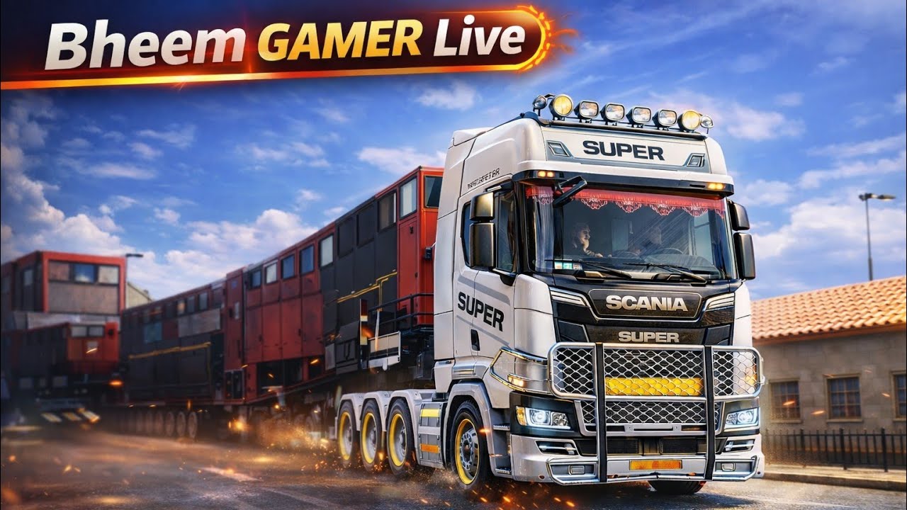 bheem gamer is liveTruckers of Europe 3 LIVE 🔴 | Ultra Realistic Truck Driving 🚛🔥