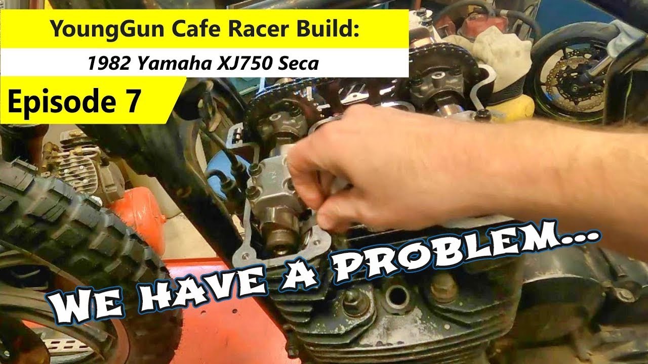 Valve lash issue! - Cafe Racer build #yamaha #caferacer #xj750