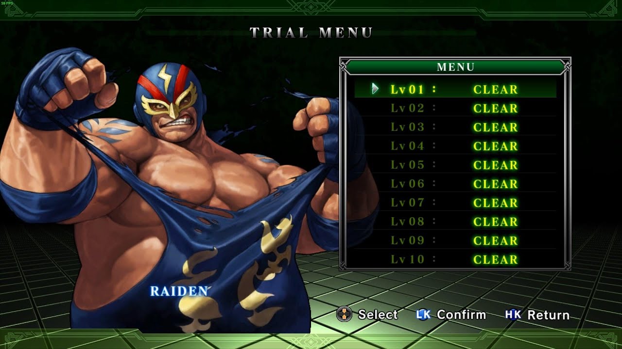 KOF XIII RAIDEN ALL TRIALS 1-10
