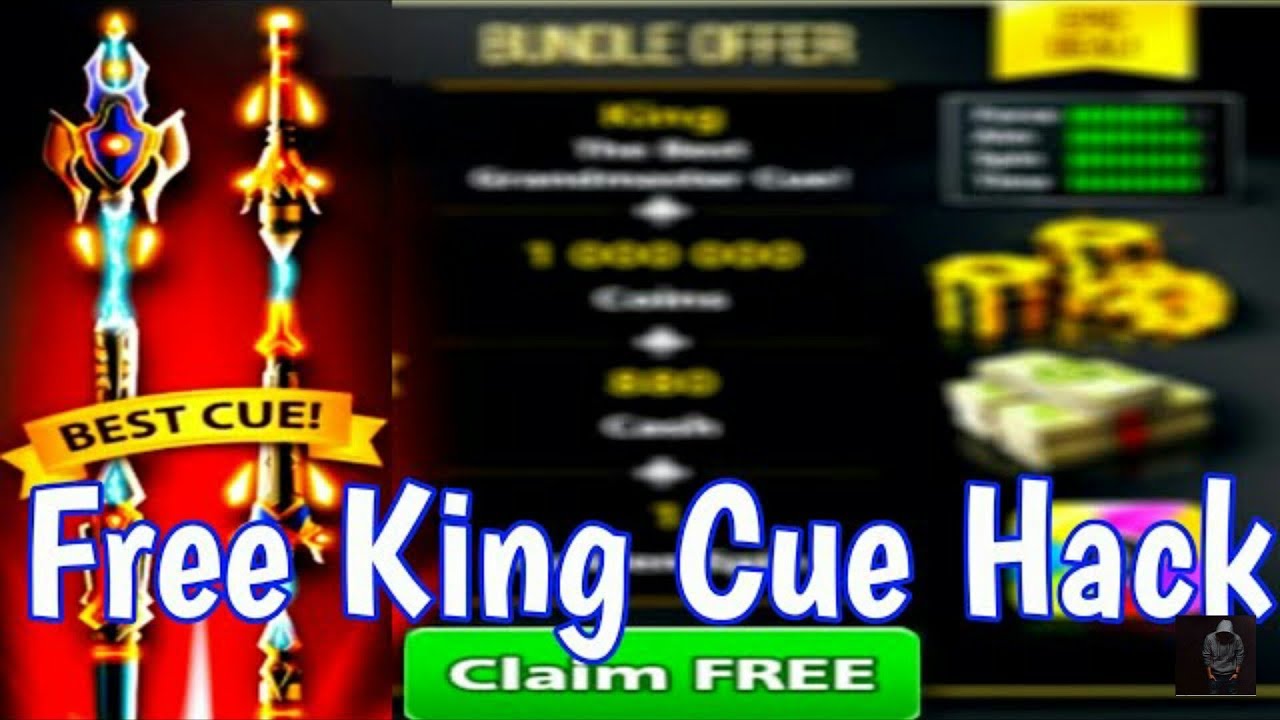 Get KING CUE for free. The best cue in history of 8 BALL POOL.