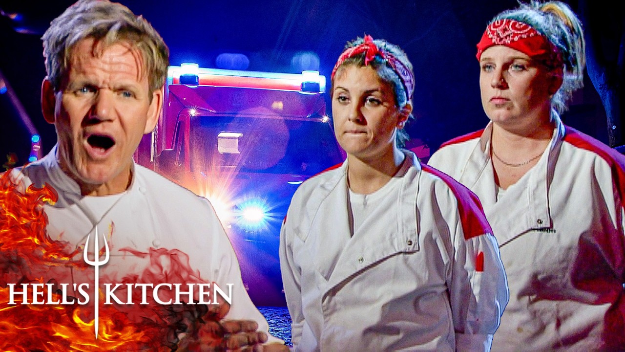 The Red Team Collapses as Chef Passes Out in the Dorms | Hell's Kitchen