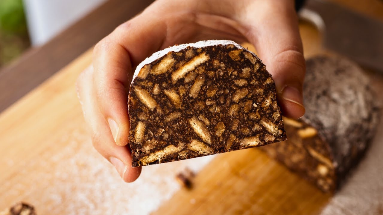I'm Addicted To This Chocolate Salami Recipe! Contains The Simplest Ingredients!