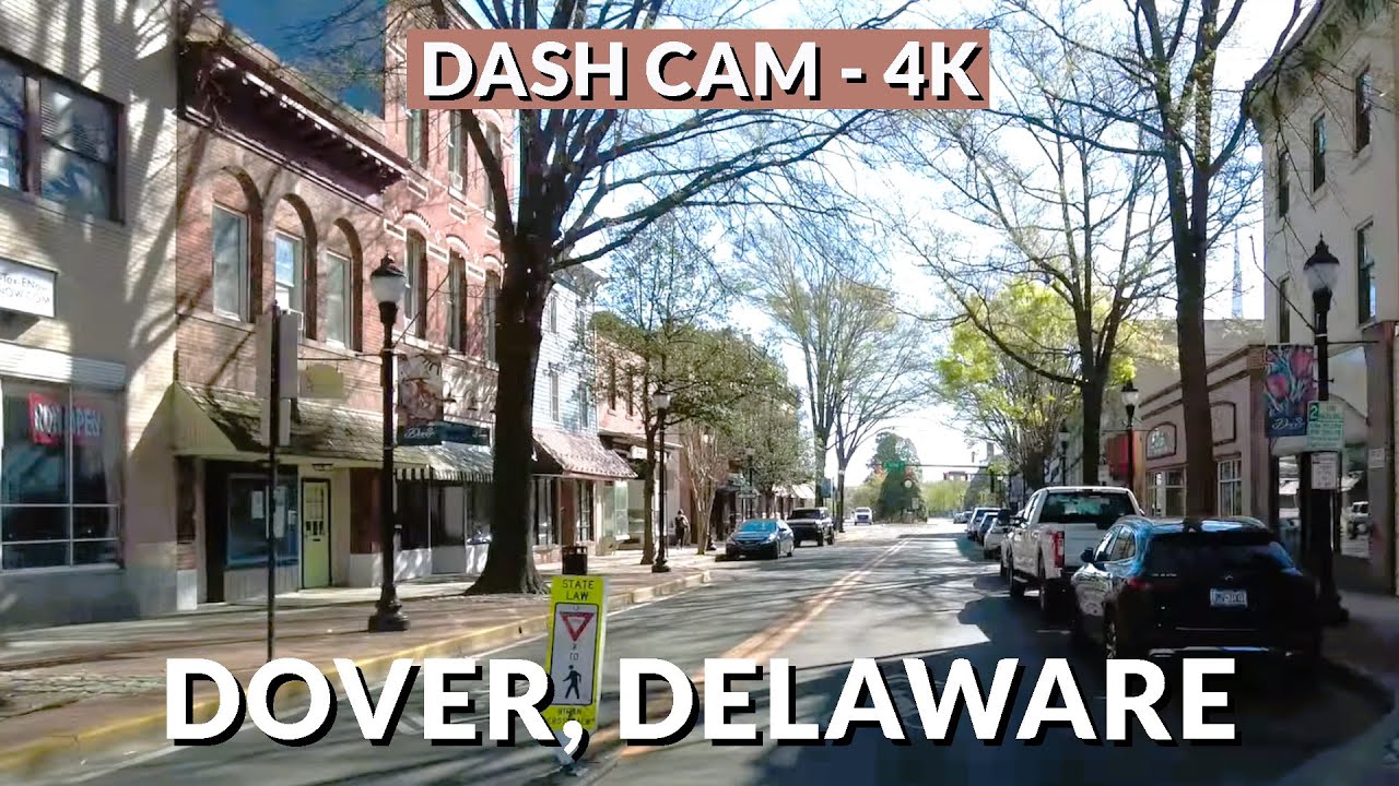 Dover, Delaware 4K Drive: Discover Historic Charm and Modern Tranquility | City Tour