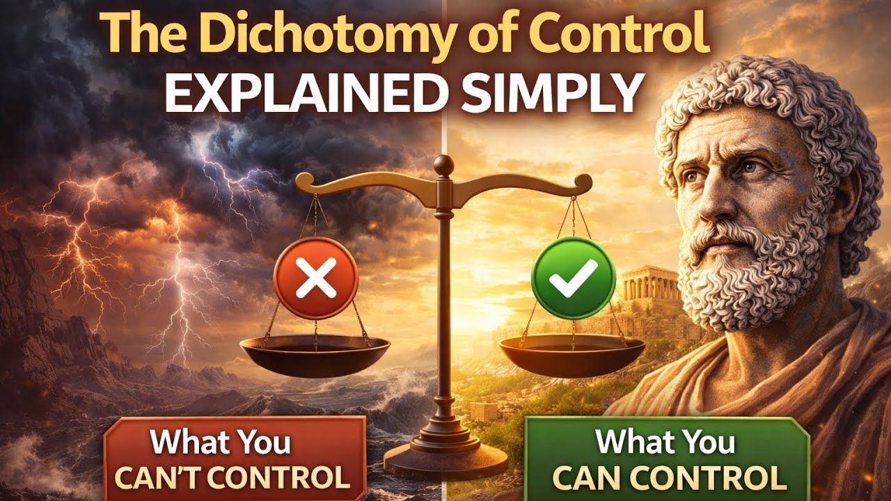 The Dichotomy of Control Explained Simply | Inspired by Epictetus 🏛️⚖️ Stoicism ⚖️