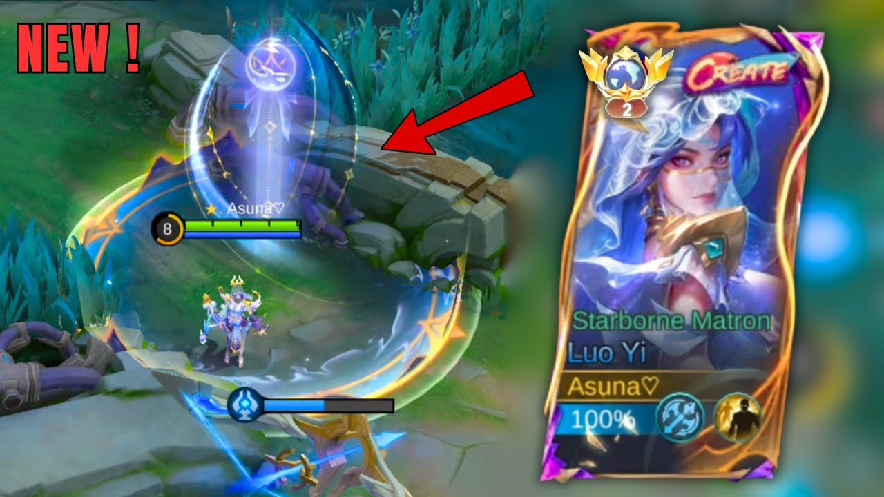 Starborne Matron Luo Yi Create Skin Gameplay | Mobile Legends